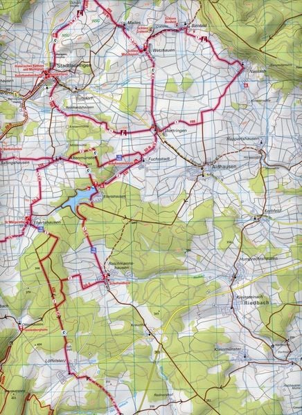 Produktbild: BVA ADFC Regionalkarte Schweinfurt 1:50.000