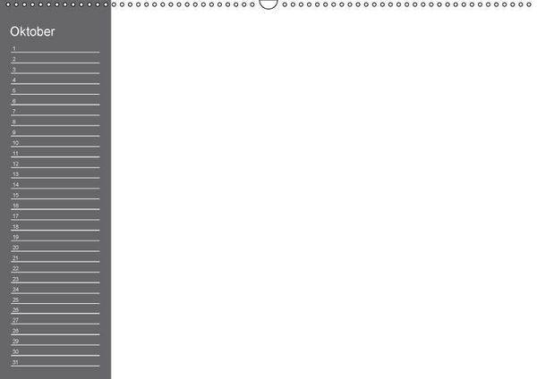 Produktbild: Bastelkalender mit Planerfunktion / F&uuml;r Schwarz - Wei&szlig; - Seher (Wandkalender immerw&auml;hrend DIN A2 quer)