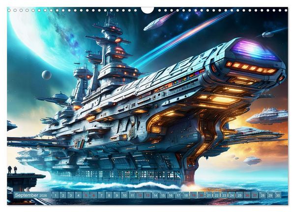 Produktbild: Kriegsschiffe Anbruch einer neuen &Auml;ra (Wandkalender 2026 DIN A3 quer), CALVENDO Monatskalender