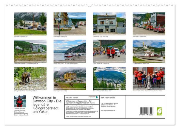 Produktbild: Willkommen in Dawson City - Die legend&auml;re Goldgr&auml;berstadt am Yukon (hochwertiger Premium Wandkalender 2026 DIN A2 quer), Kunstdruck in Hochglanz
