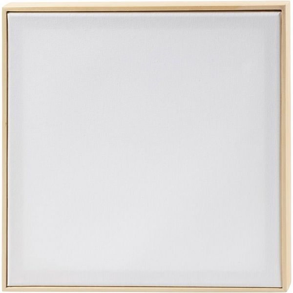 Produktbild: Creativ Company Gespannte Leinwand mit Rahmen, Gr&ouml;&szlig;e 30x30 cm, 280 g, Wei&szlig;, 10 Stk