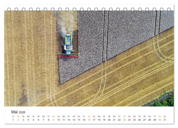 Produktbild: M&auml;hdrescher - tolle Momente (Tischkalender 2026 DIN A5 quer), CALVENDO Monatskalender