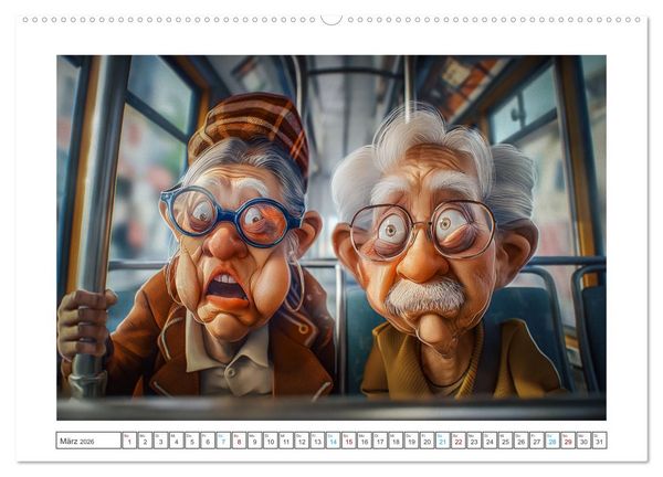 Produktbild: Alt, aber nicht leise (hochwertiger Premium Wandkalender 2026 DIN A2 quer), Kunstdruck in Hochglanz