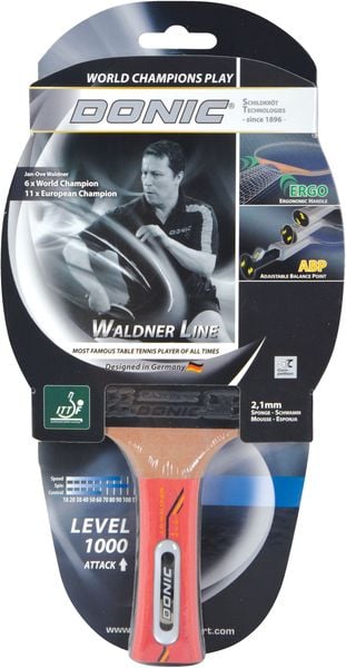 Produktbild: WALDNER 1000 Attack Tischtennis Schl&auml;ger, ABP-Griff