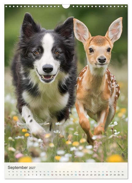 Produktbild: Tierfreunde f&uuml;rs Herz (Wandkalender 2027 DIN A3 hoch), CALVENDO Monatskalender