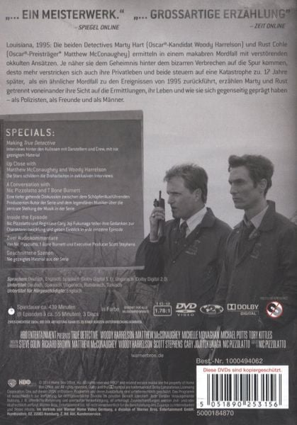 Produktbild: True Detective - Staffel 1 [3 DVDs]
