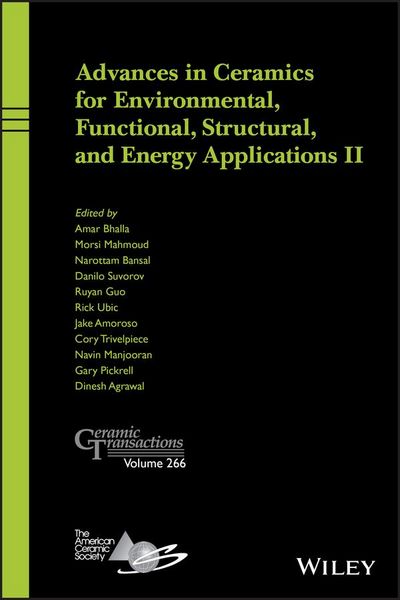 Produktbild: Advances in Ceramics for Environmental, Functional, Structural, and Energy Applications II