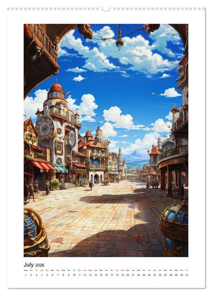 Produktbild: Incredibly Cool Places (High Quality Premium Wall Calendar 2026 DIN A2 portrait),CALVENDO 12 Month Wall Calendar