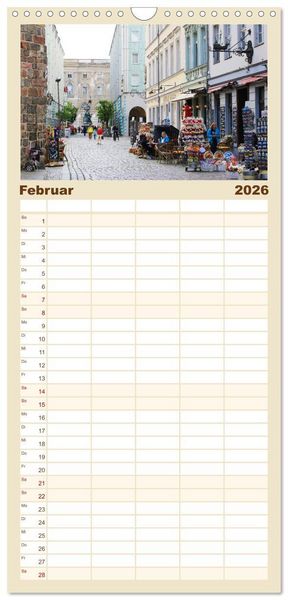 Produktbild: Familienplaner 2026 - In Berlins Mitte mit 5 Spalten (Wandkalender, 21 x 45 cm) CALVENDO