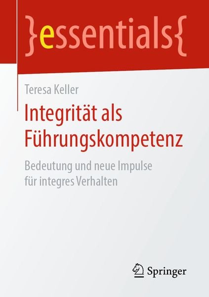 Produktbild: Integrit&auml;t als F&uuml;hrungskompetenz