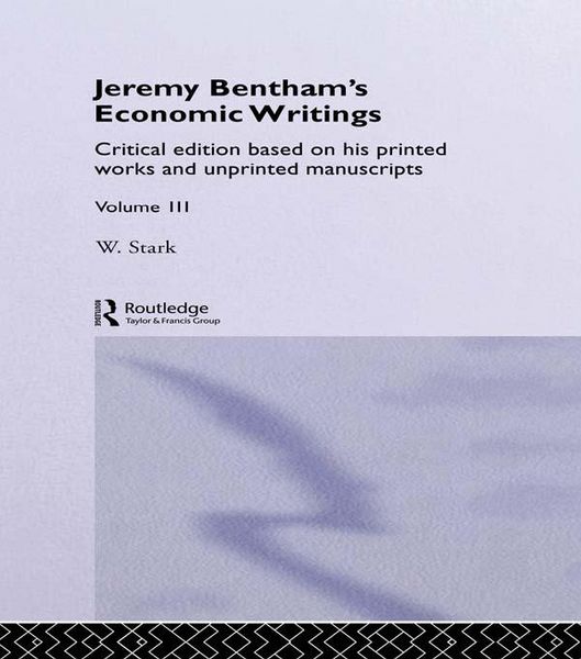 Produktbild: Jeremy Bentham's Economic Writings