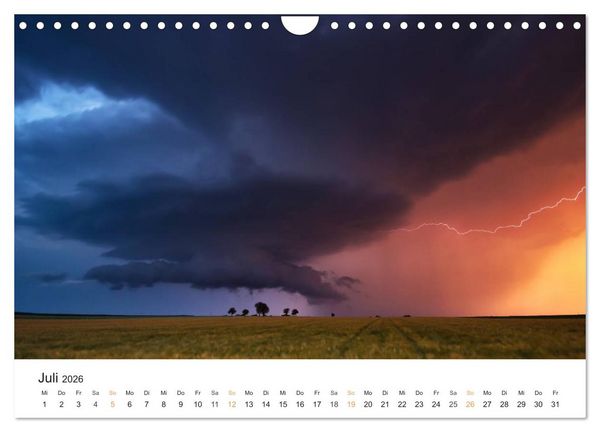 Produktbild: Faszination Gewitter (Wandkalender 2026 DIN A4 quer), CALVENDO Monatskalender