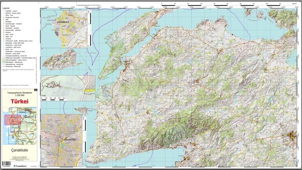 Produktbild: Canakkale - Topographische Reisekarte 1:250.000 T&uuml;rkei (Blatt 3)