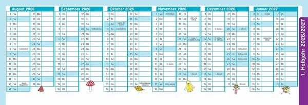 Produktbild: Der Wochen-Tischkalender f&uuml;r das Schuljahr 2026/2027