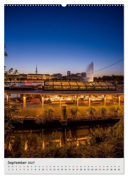 Produktbild: Hamburg - Hanseatische Eleganz (hochwertiger Premium Wandkalender 2027 DIN A2 hoch), Kunstdruck in Hochglanz