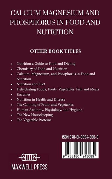 Produktbild: Calcium Magnesium and Phosphorus in Food and Nutrition