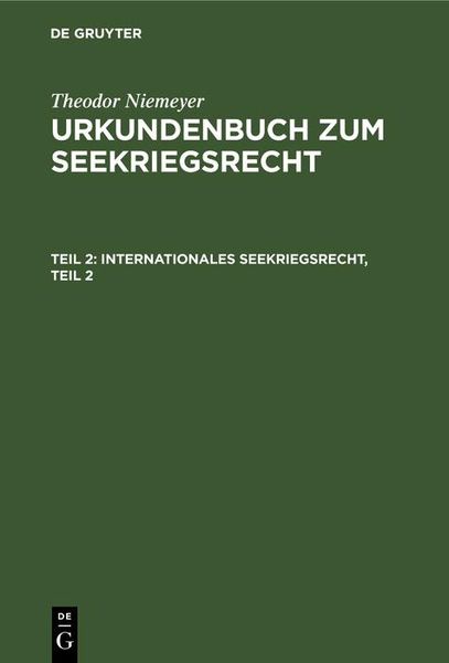 Produktbild: Internationales Seekriegsrecht, Teil 2