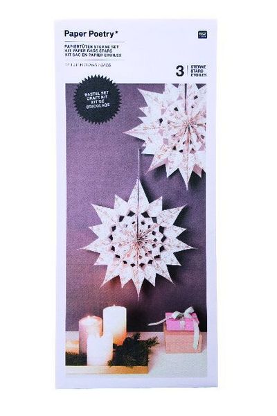 Produktbild: Papiert&uuml;ten Sterne Set, Weiss