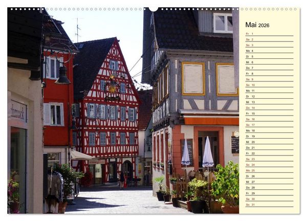 Produktbild: Unterwegs in Waiblingen (Wandkalender 2026 DIN A2 quer), CALVENDO Monatskalender