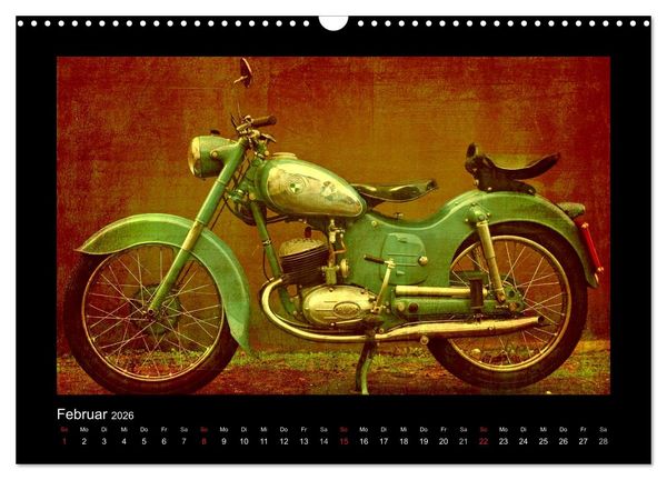 Produktbild: Motorrad Oldtimer (Wandkalender 2026 DIN A3 quer), CALVENDO Monatskalender