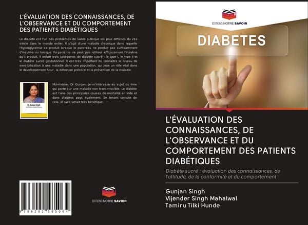 Produktbild: L'&eacute;valuation des Connaissances, De L'observance Et Du Comportement des Patients Diab&eacute;tiques