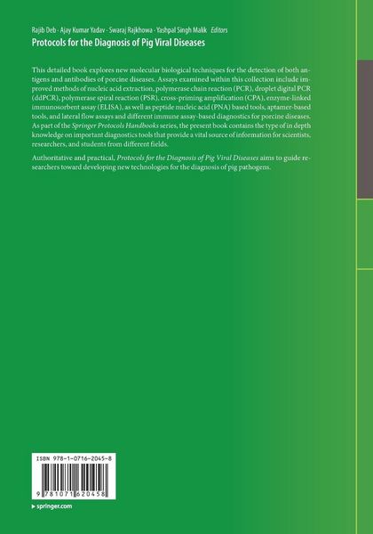 Produktbild: Protocols for the Diagnosis of Pig Viral Diseases