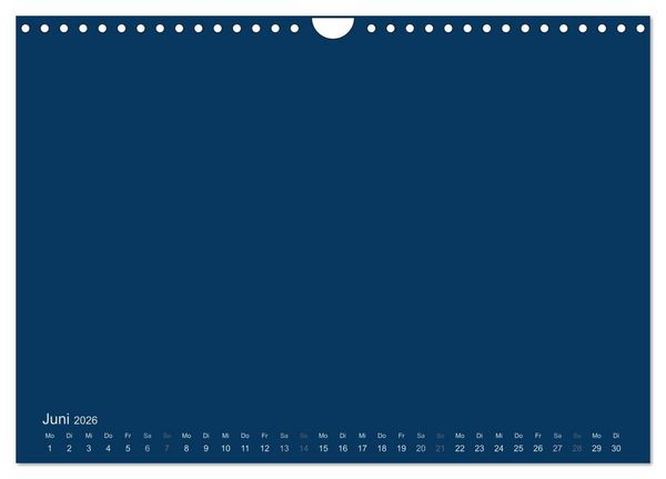 Produktbild: Bastelkalender - Dunkelblau (Wandkalender 2026 DIN A4 quer), CALVENDO Monatskalender