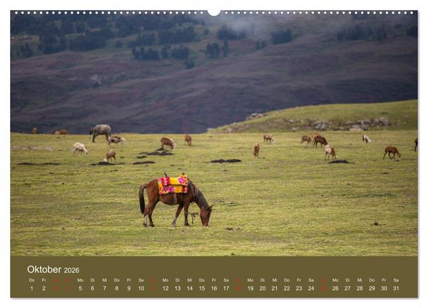 Produktbild: &Auml;thiopien Landschaften der Gegens&auml;tze (hochwertiger Premium Wandkalender 2026 DIN A2 quer), Kunstdruck in Hochglanz