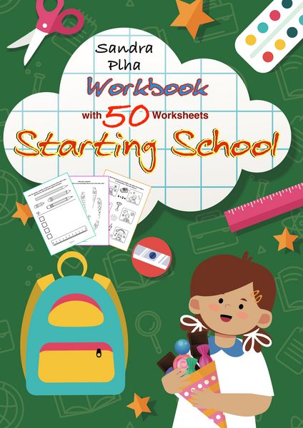 Produktbild: Workbook Starting School with 50 Worksheets