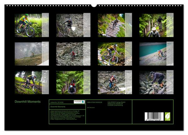 Produktbild: Downhill Moments (hochwertiger Premium Wandkalender 2026 DIN A2 quer), Kunstdruck in Hochglanz