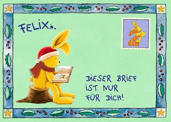 Produktbild: Briefbuch: 24 Adventsbriefe von Felix