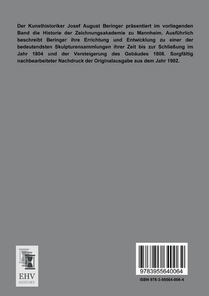 Produktbild: Geschichte der Mannheimer Zeichnungsakademie