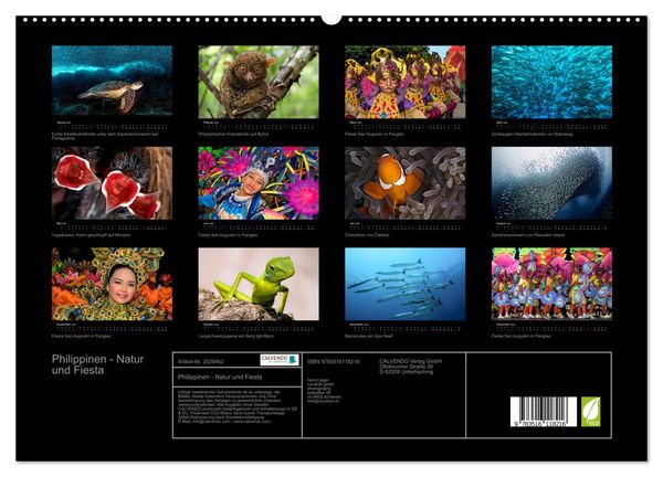 Produktbild: Philippinen - Natur und Fiesta (hochwertiger Premium Wandkalender 2026 DIN A2 quer), Kunstdruck in Hochglanz