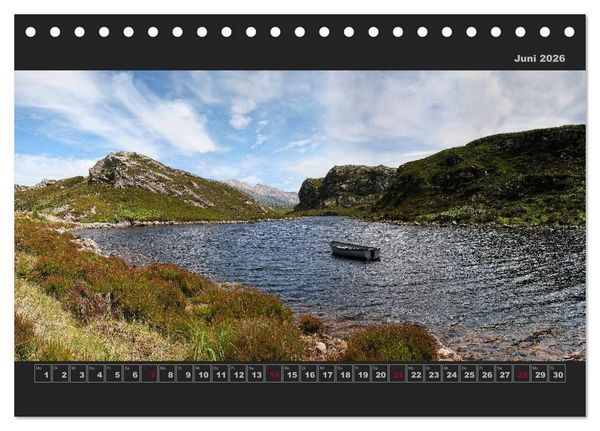 Produktbild: Schottland Panoramen (Tischkalender 2026 DIN A5 quer), CALVENDO Monatskalender