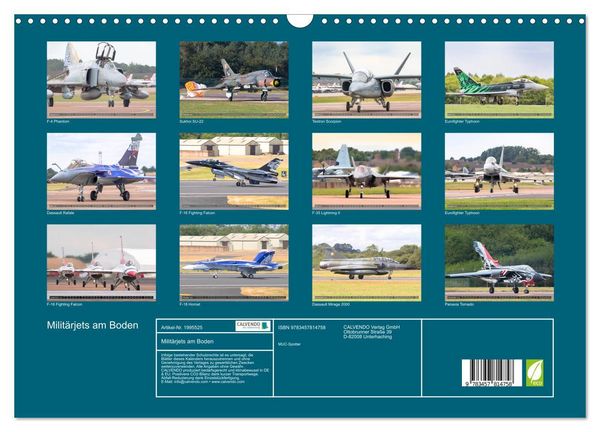 Produktbild: Milit&auml;rjets am Boden (Wandkalender 2026 DIN A3 quer), CALVENDO Monatskalender