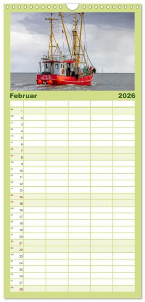 Produktbild: Familienplaner 2026 - Pellworm - Das Inselparadies mit 5 Spalten (Wandkalender, 21 x 45 cm) CALVENDO