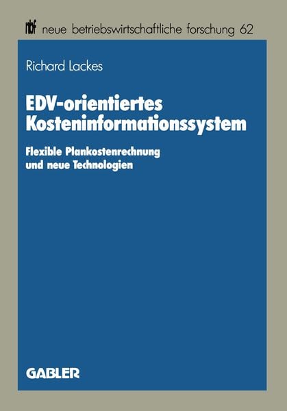 Produktbild: EDV-orientiertes Kosteninformationssystem