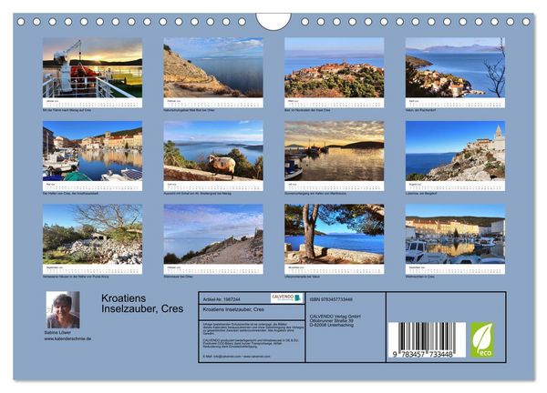 Produktbild: Kroatiens Inselzauber, Cres (Wandkalender 2026 DIN A4 quer), CALVENDO Monatskalender