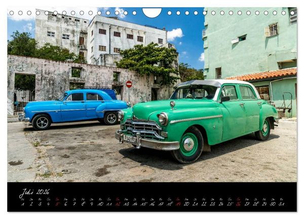 Produktbild: Kubas Klassische Automobile 2026 (Wandkalender 2026 DIN A4 quer), CALVENDO Monatskalender