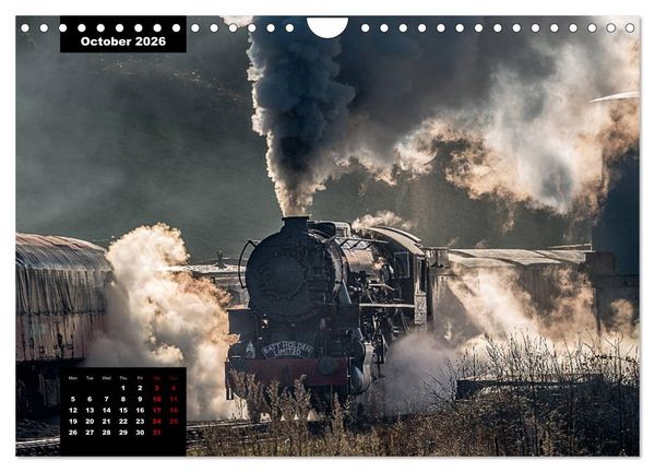 Produktbild: Assorted photographs of STEAM LOCOMOTIVES (Wall Calendar 2026 DIN A4 landscape), CALVENDO 12 Month Wall Calendar