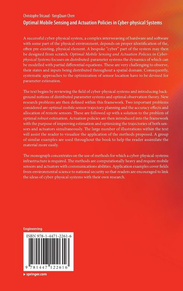 Produktbild: Optimal Mobile Sensing and Actuation Policies in Cyber-physical Systems