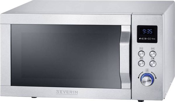 Severin MW 7751 Mikrowelle Silber 800W Grillfunktion