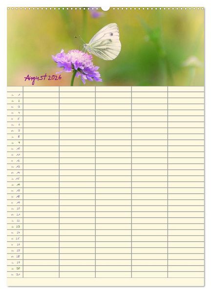 Produktbild: Der Naturgarten Familienplaner (Wandkalender 2026 DIN A2 hoch), CALVENDO Monatskalender
