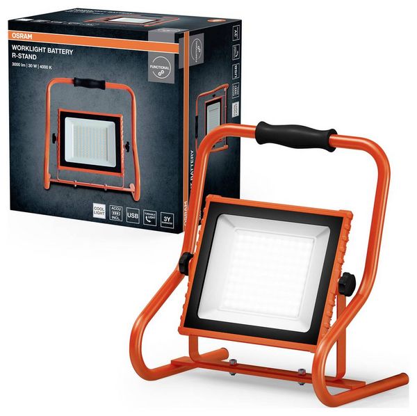 Produktbild: OSRAM HOMELIGHTING LED Worklight Battery R-Stand 30W 4000K LED-Akku-Strahler 4099854430336