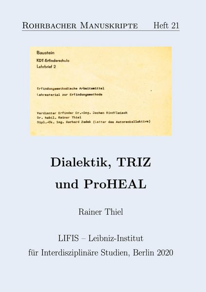 Produktbild: Dialektik, TRIZ und ProHEAL