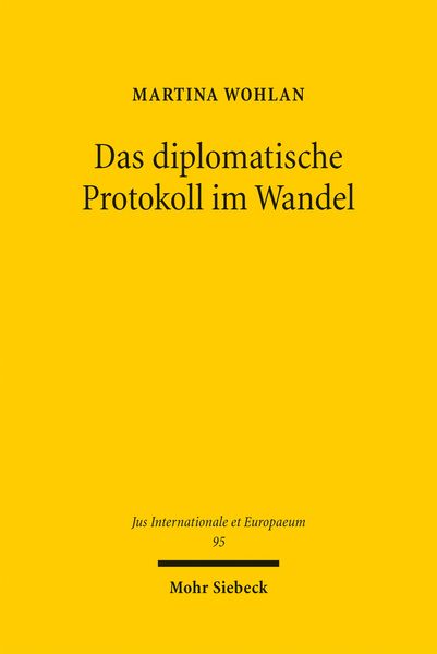Produktbild: Das diplomatische Protokoll im Wandel