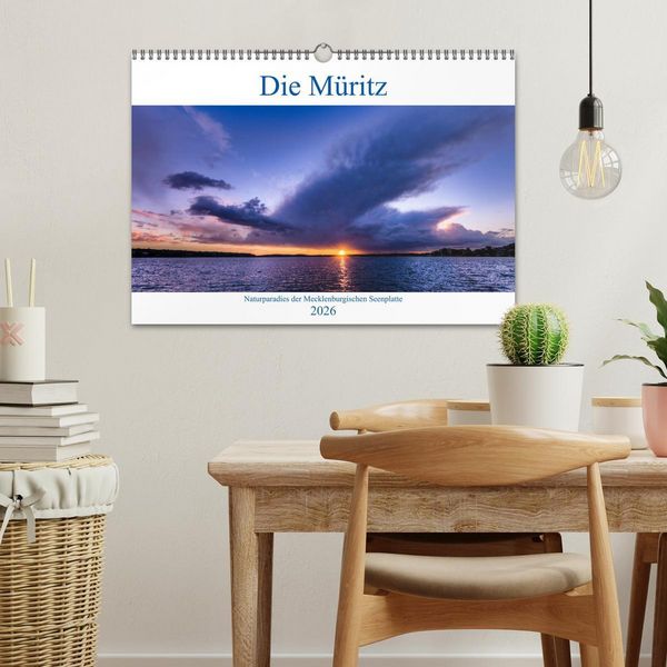 Produktbild: Die M&uuml;ritz - Naturparadies der Mecklenburgischen Seenplatte (Wandkalender 2026 DIN A3 quer), CALVENDO Monatskalender