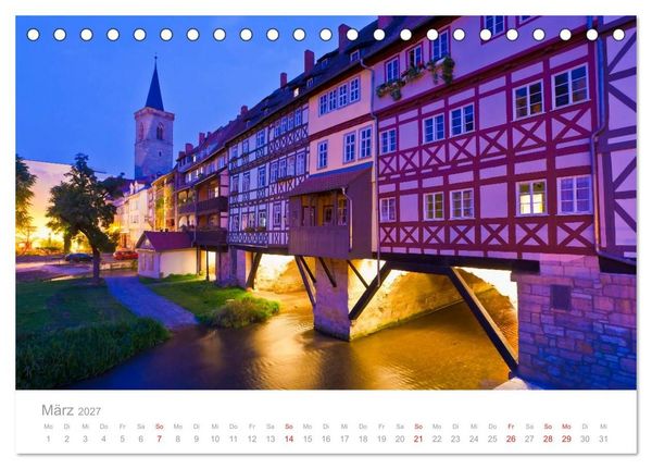 Produktbild: TH&Uuml;RINGEN 2027 (Tischkalender 2027 DIN A5 quer), CALVENDO Monatskalender