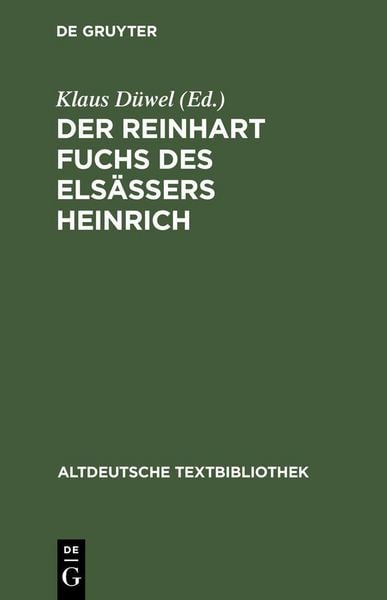 Produktbild: Der Reinhart Fuchs des Els&auml;ssers Heinrich