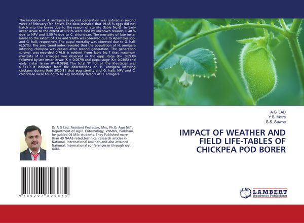 Produktbild: Impact Of Weather and Field Life-Tables Of Chickpea Pod Borer
